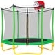 preview thumbnail 18 of 37, 5.5Ft Trampoline For Kids - 65" Outdoor & Indoor Mini Toddler Trampoline With Enclosure Green