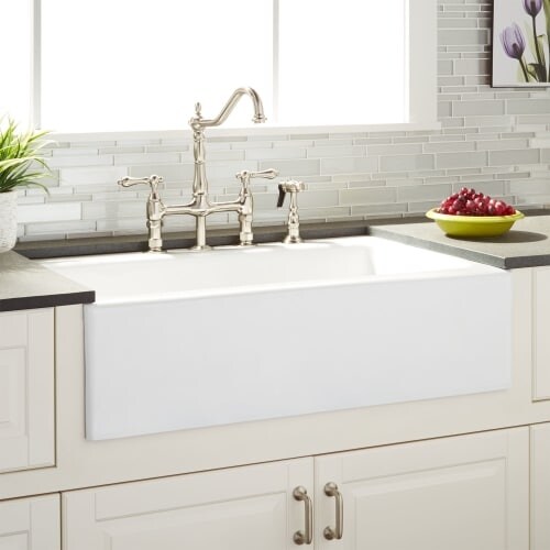signature hardware 935144 almeria 33 farmhouse single basin cast iron kitchen s - Cast Iron Kitchen Sinks signature hardware 935144 almeria 33 farmhouse single basin cast iron kitchen s - Cast Iron Kitchen Sinks