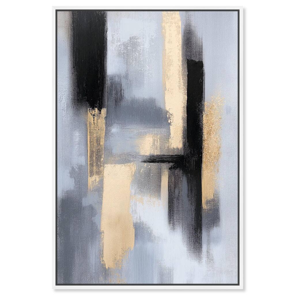 Onyx and Aureolin I Canvas by Art Remedy