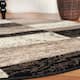 Miranda Haus Geometric Modern Patchwork Polypropylene Indoor Area Rug