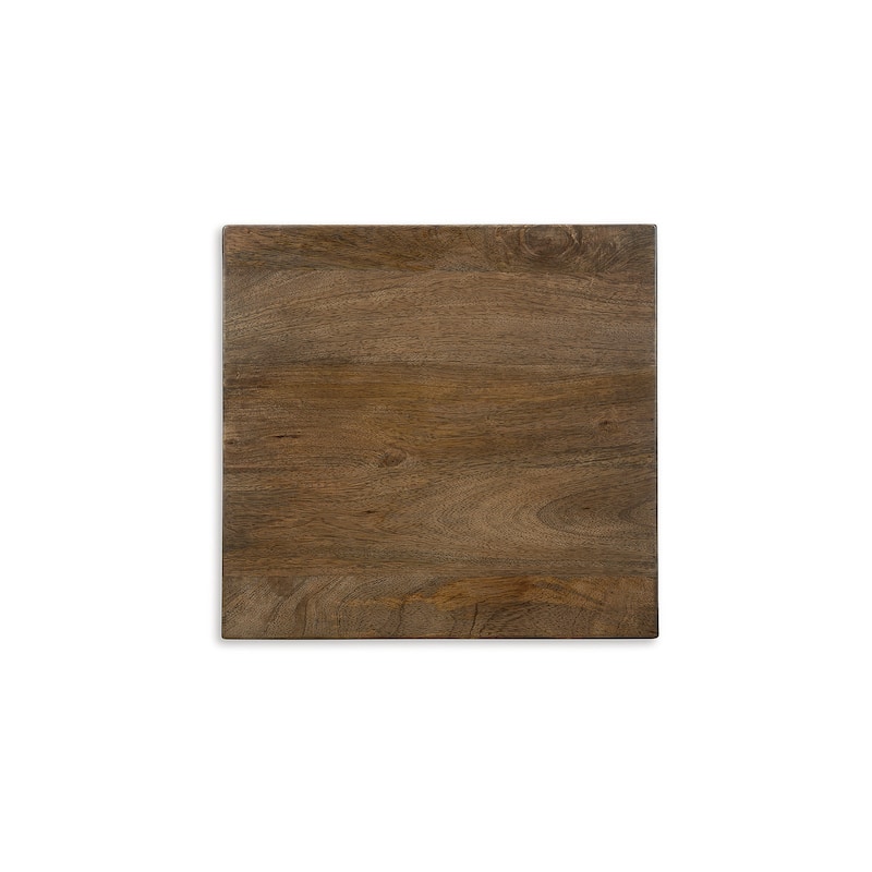 Trailbend Brown/Gunmetal Accent Table - 15"W x 15"D x 18"H