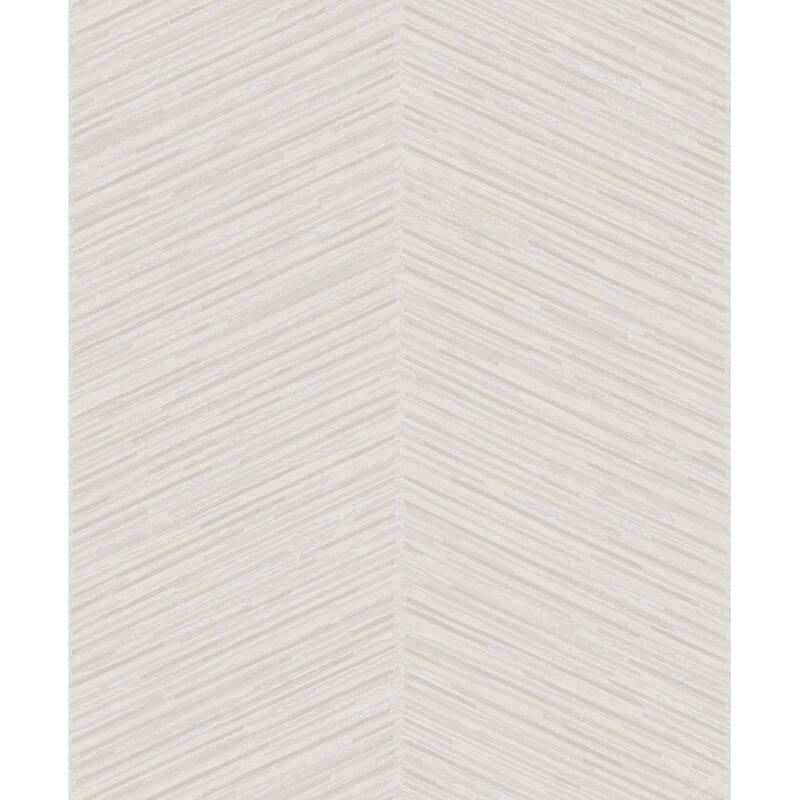Seabrook Designs Herringbone Stripe Unpasted Wallpaper