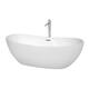 Option White, Polished Chrome Trim & Faucet