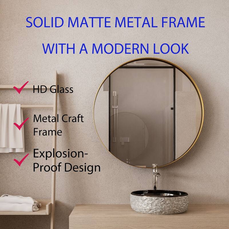 Recessed Black Metal Framed Medicine Cabinet with Mirror, Adjustable Shelves, Wall Mirror Storage for Bathroom