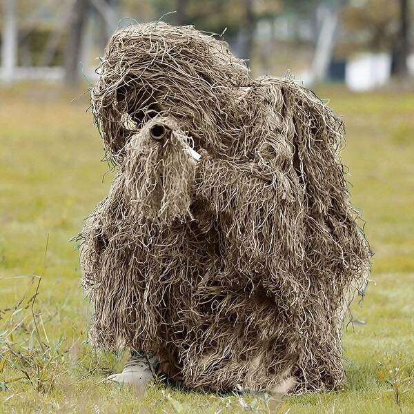 6 in 1 Ghillie Suit, 3D Camouflage Hunting Apparel Including Jacket, Pants, Hood, Carry Bag and Camo Tapes - On Sale - Bed Bath & Beyond - 40980531 6 in 1 Ghillie Suit, 3D Camouflage Hunting Apparel Including Jacket, Pants, Hood, Carry Bag and Camo Tapes - On Sale - Bed Bath & Beyond - 40980531