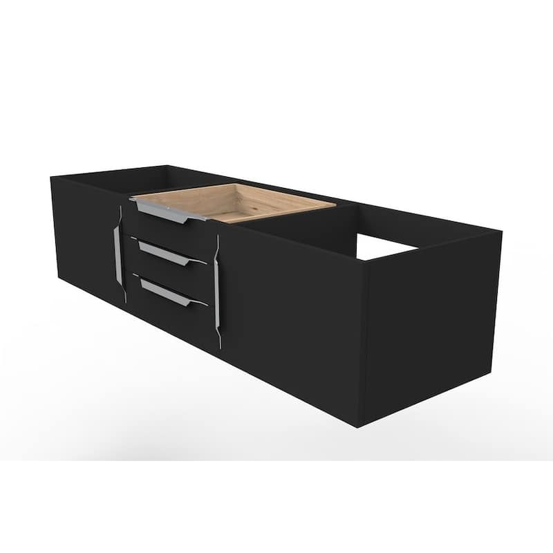 Alpine 60" Wall Mounted Bathroom Vanity (Base Only)