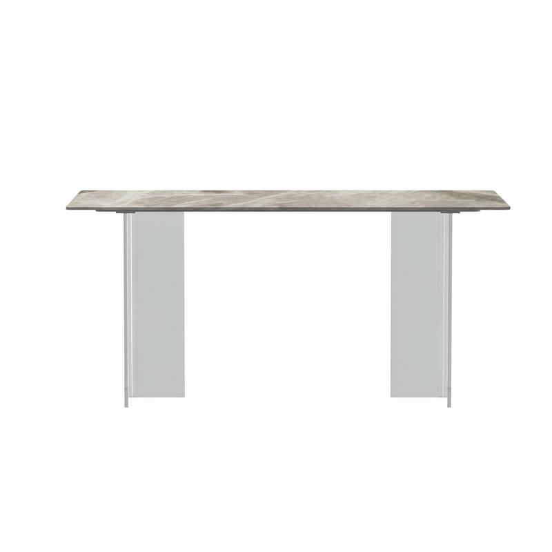 Kova Rectangular Dining Table with Sintered Stone/Glass Top