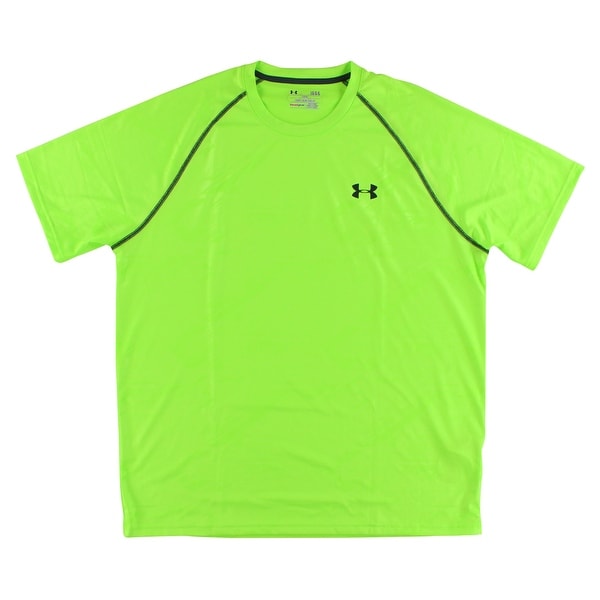 Tech Patterned T Shirt Neon Green 