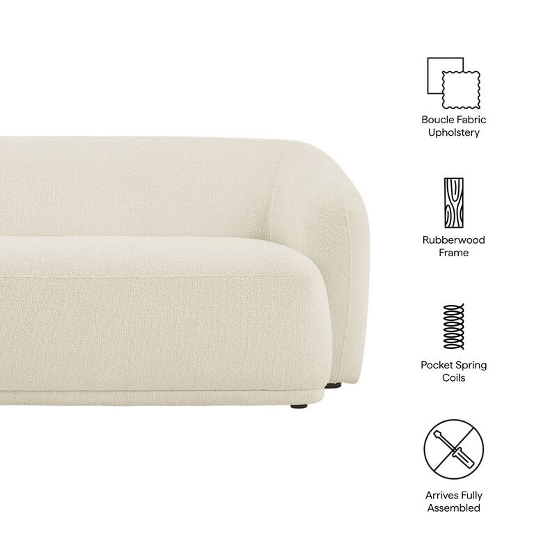 Monica 88 Inch Boucle Fabric Sofa