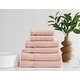 preview thumbnail 1 of 3, Brooklyn Loom Soft 6 Piece Bath Sheet Set Blush