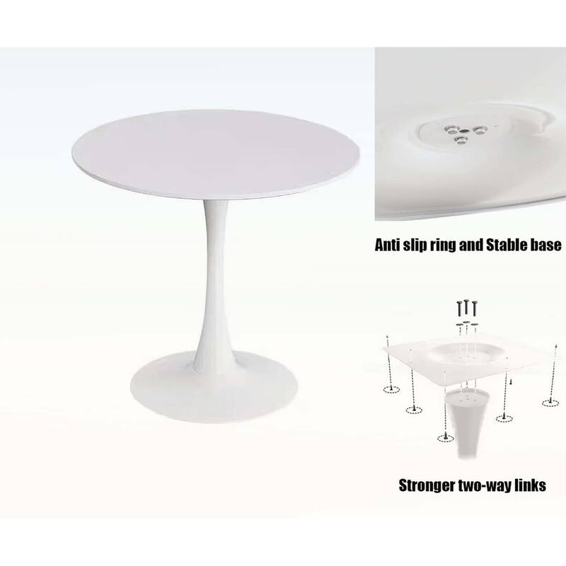 Modern Round Dining Table,Ideal for Compact Spaces and Stylish Interiors
