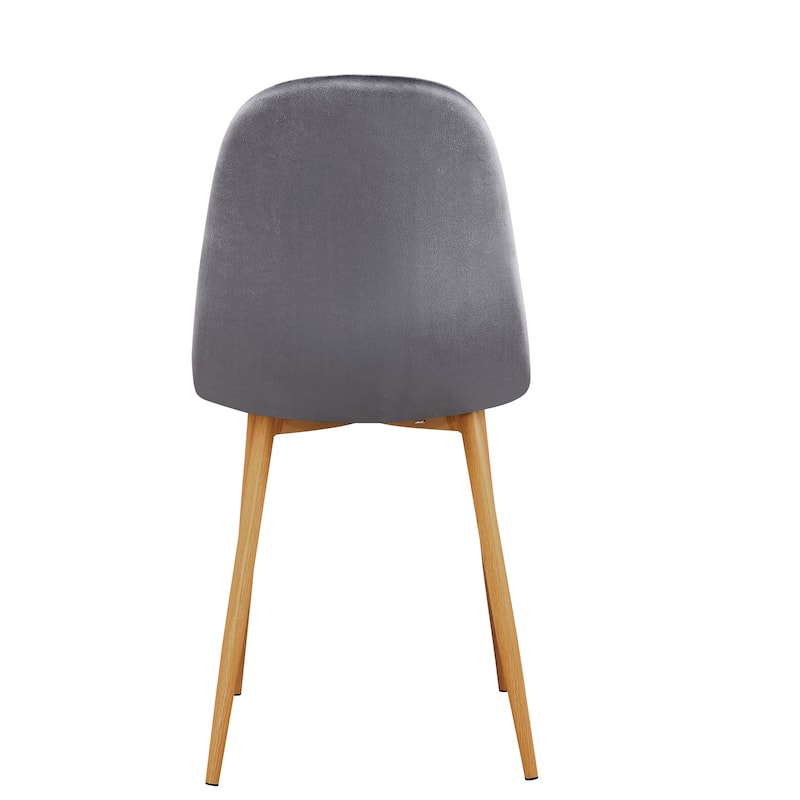 HomyLin Dining Chair Set of 4 Upholstered Fabric Low Back Armless