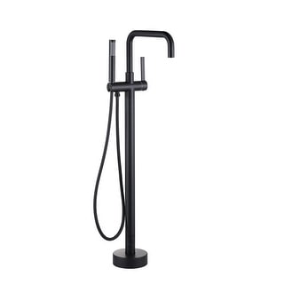 WOWOW Floor Mount Single-Handle Freestanding Tub Faucet