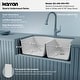 preview thumbnail 5 of 17, Karran Undermount Quartz 32 in. 60/40 Double Bowl Kitchen Sink Kit