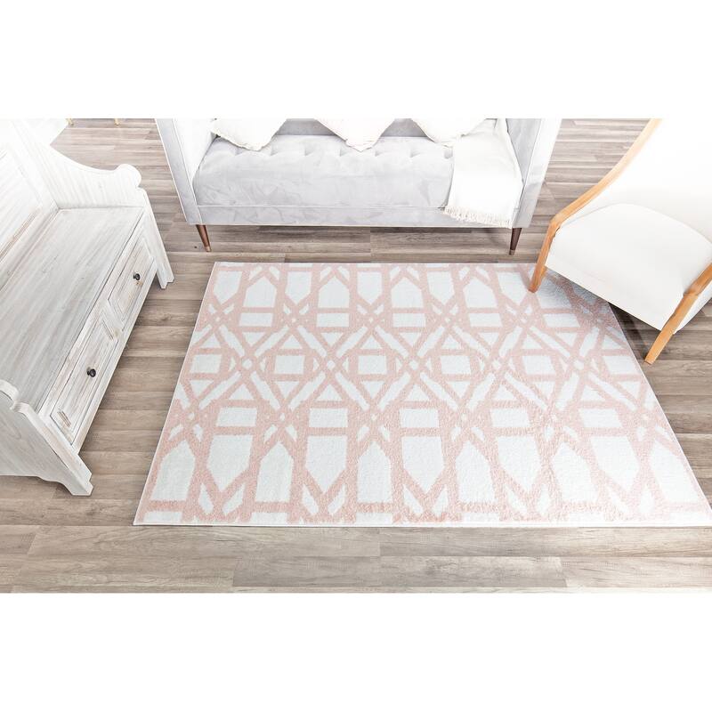 Mika Modern & Contemporary Geometric Area Rug by Rugs America On Sale