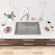 preview thumbnail 18 of 18, STYLISH 27 inches L x 18 inches W Stainless Steel 18 Gauge Single Basin Undermount Kitchen Sink with Basket Strainer