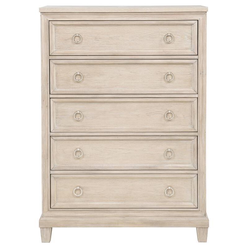 Pembroke 5-drawer Chest of Drawers Washed Oak