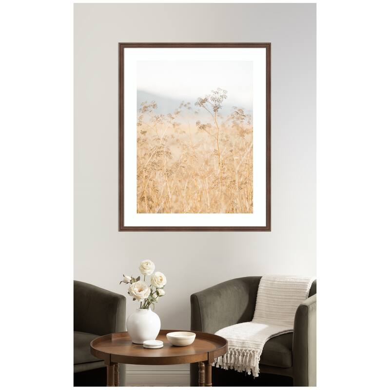 Kate and Laurel Framed Art Wild Fennel by Crystal Lynn Collins