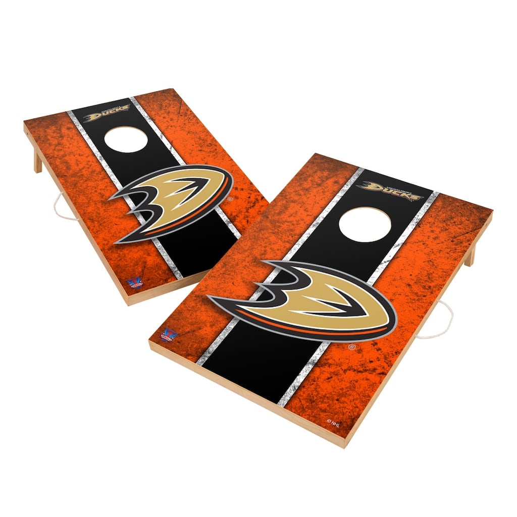 Vintage Anaheim Ducks NHL Regulation 2x4 Cornhole Set
