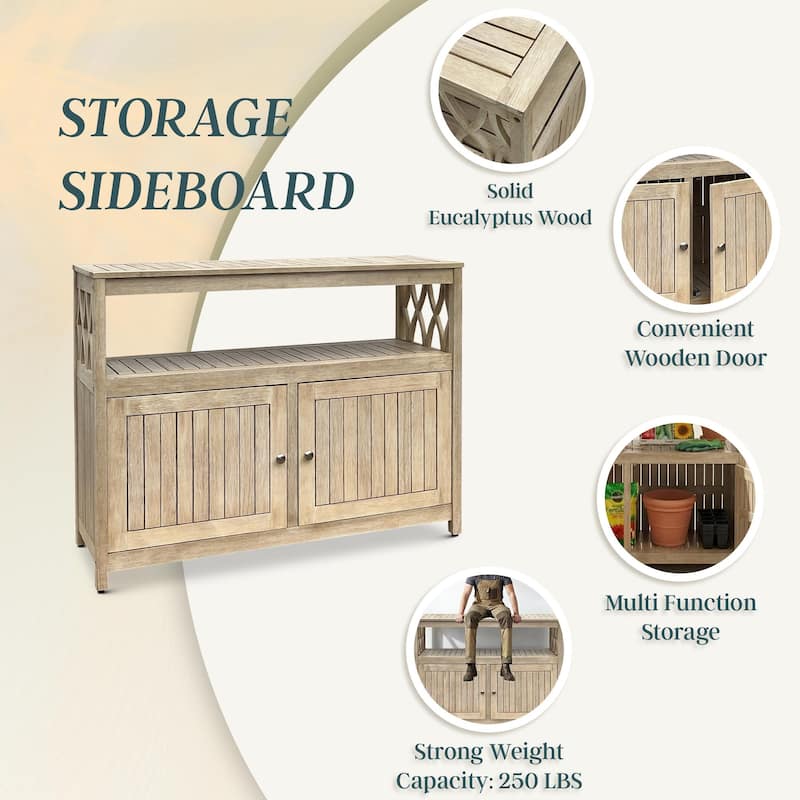 DTY Outdoor Living Longs Peak Eucalyptus Sideboard