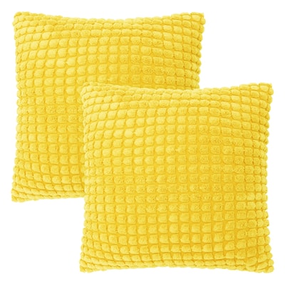 Deconovo Corduroy Throw Pillow Covers 2 PCS(Cover only)