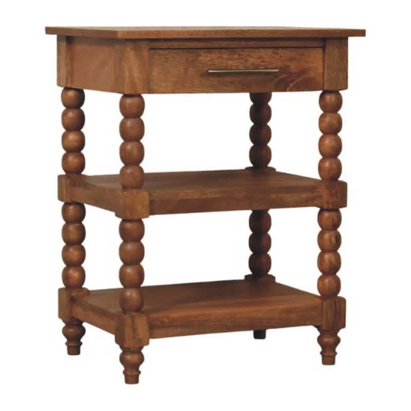 Solid Wood Barley Twist Side Table