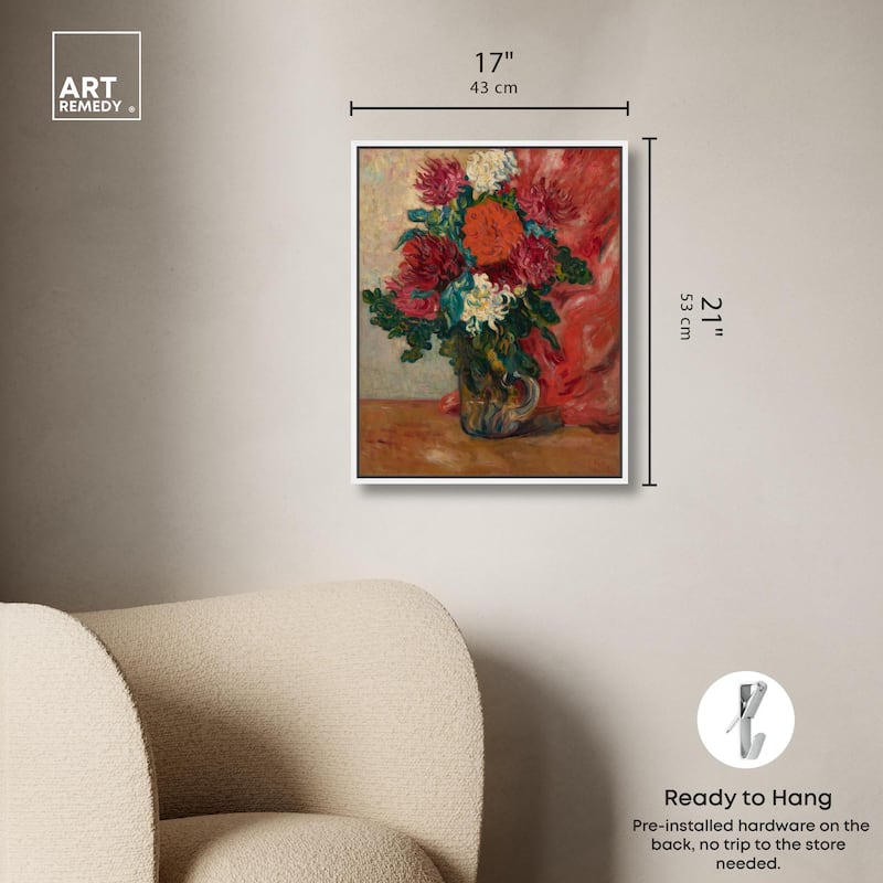 Valtat Dahlias Canvas by Art Remedy
