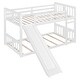 preview thumbnail 8 of 25, Twin Bunk Bed with Slide & Ladder