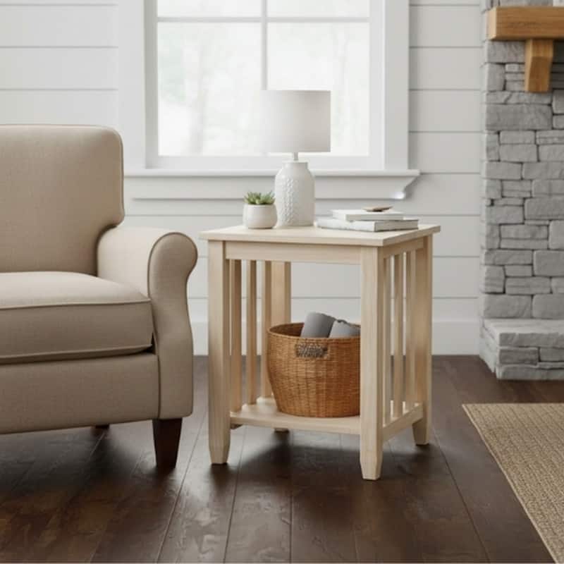 The Gray Barn Moonshine Unfinished Mission High End Table