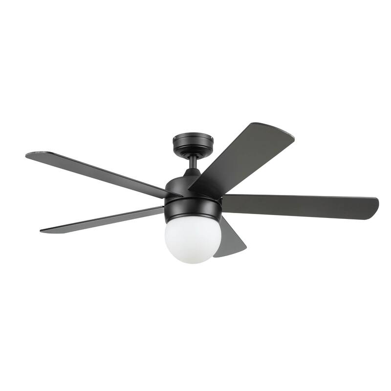 52" Prominence Home Ardrey Kell Modern Indoor LED Ceiling Fan with Light, Remote Control, Dual Mounting, Dual Finish Blades