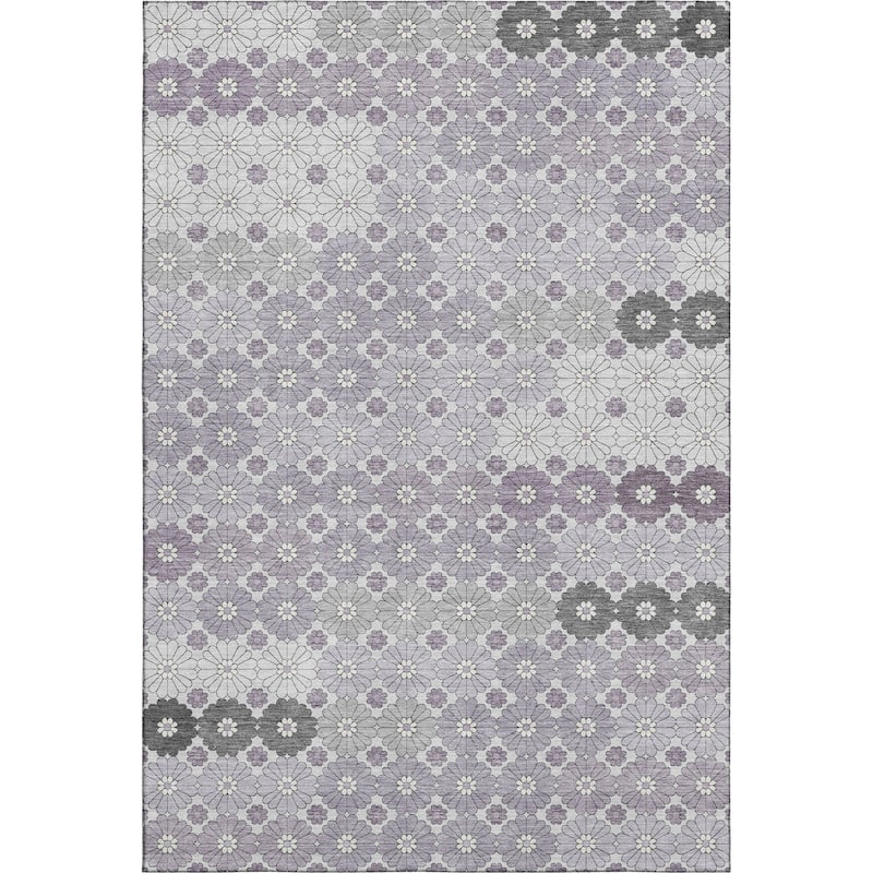 Premium Washable Super Soft Whimsy Mosaic Mayfield Rug