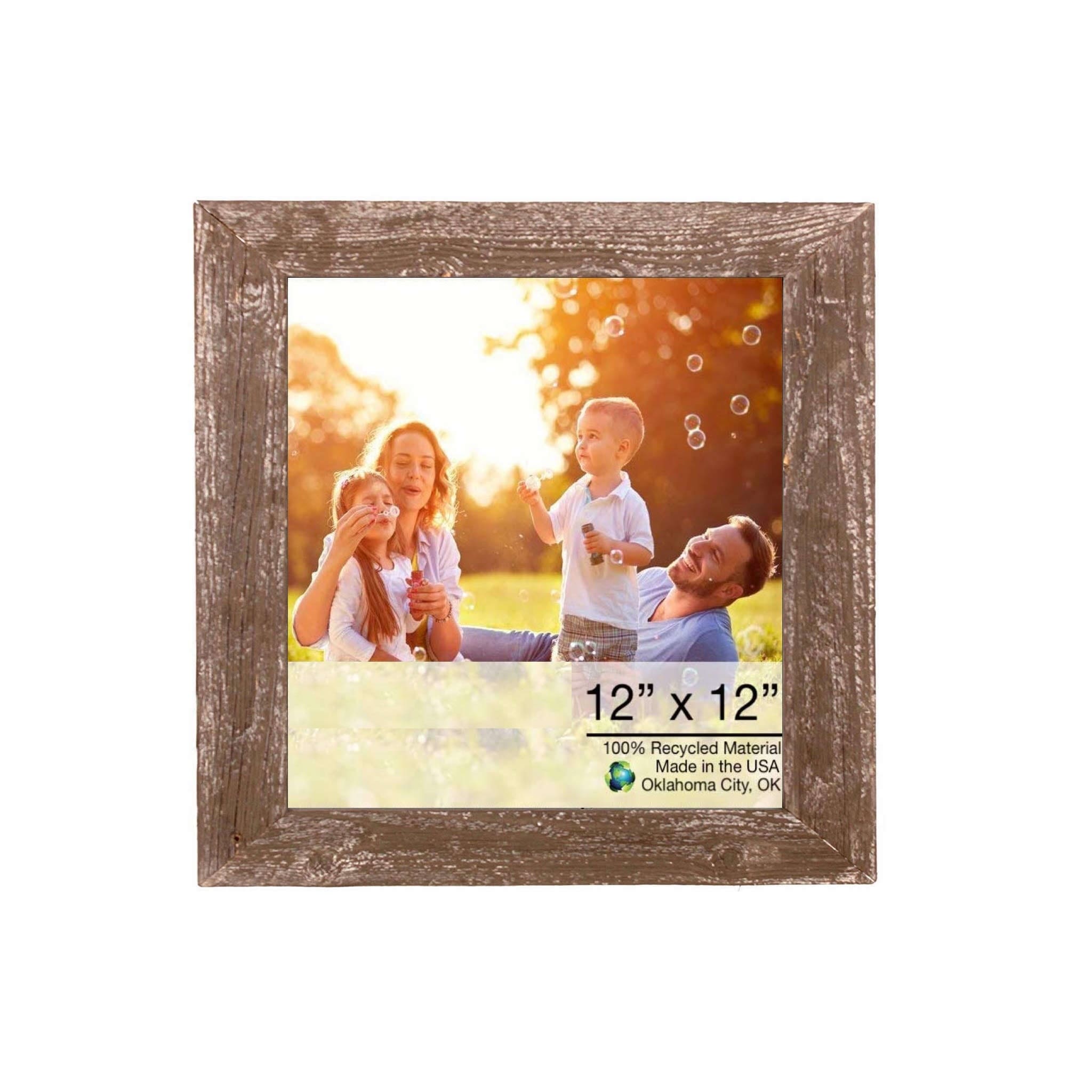 12x12 Frame Pink Real Wood Picture Frame Width 0.75 inches | Interior Frame  Dept