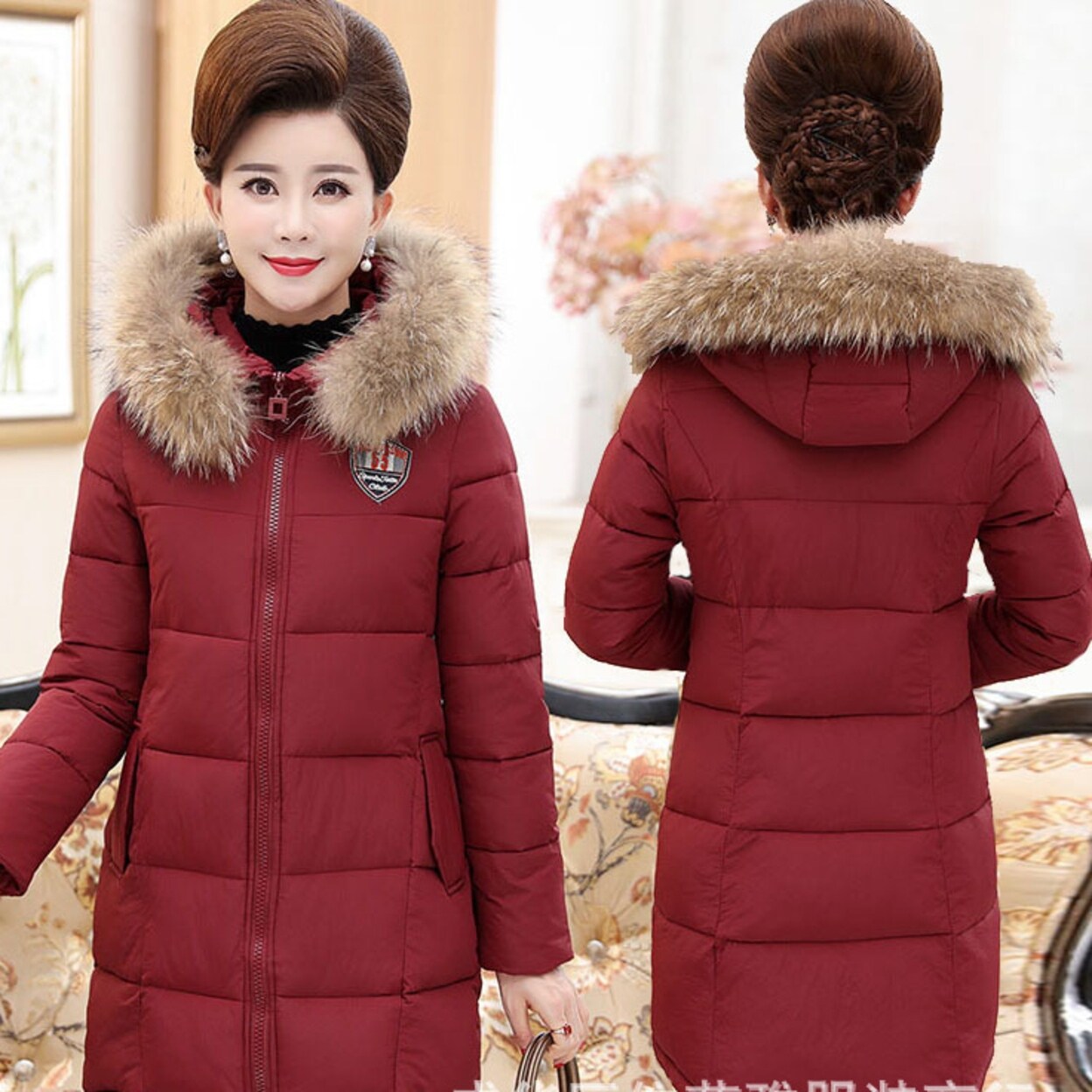 Shop New Women S Cotton Coat Middle Aged And Old Fashioned Warm Down Jacket Overstock 31430317