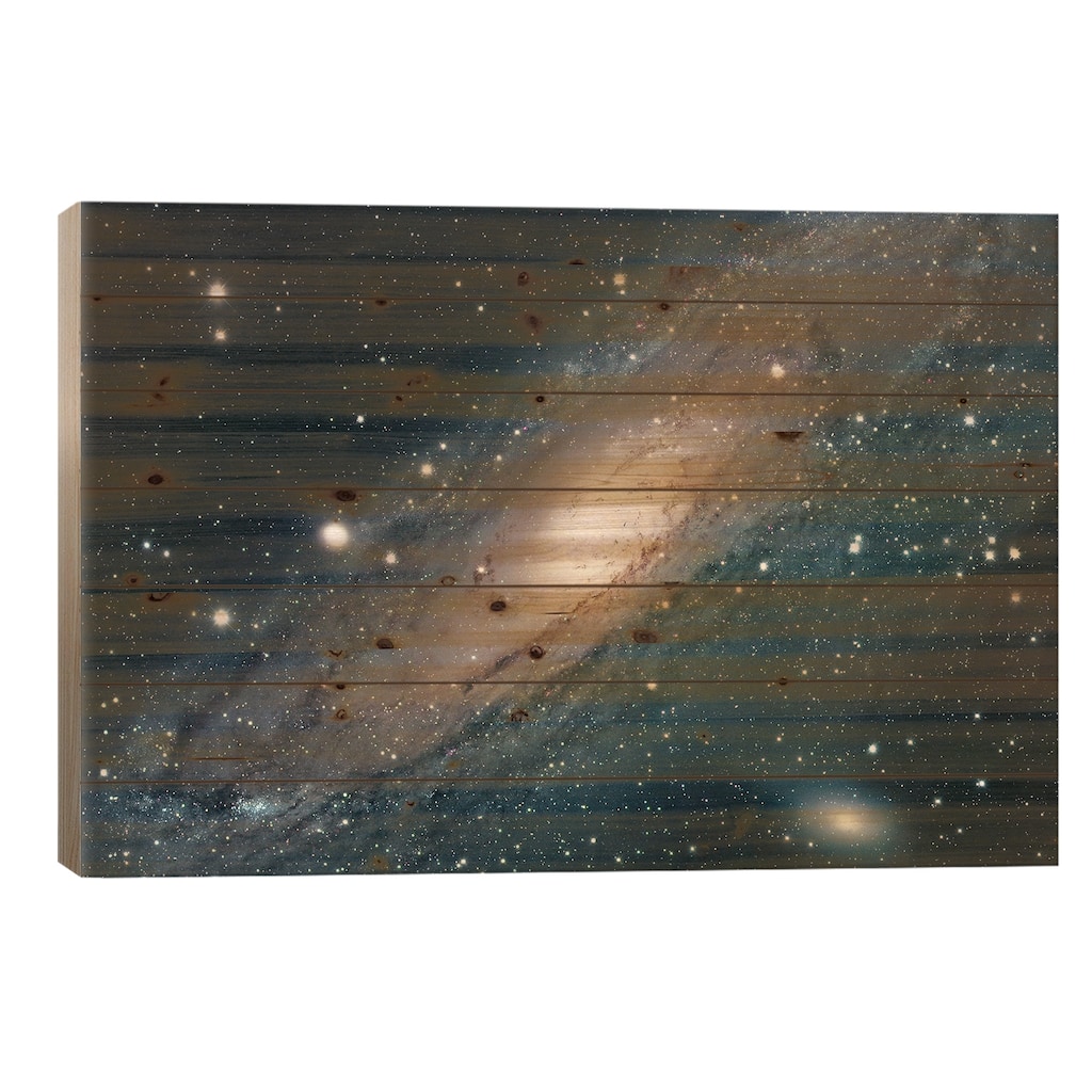 M31, Andromeda Galaxy I Print On Wood by Robert Gendler - Multi-Color