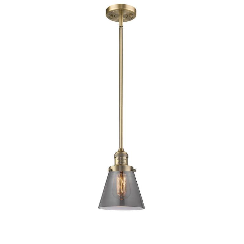 Innovations Lighting Small Cone Single Light 6" Wide Mini Pendant with
