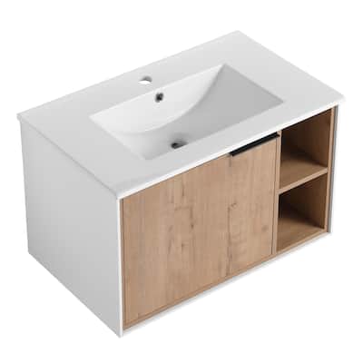 Topcraft Wall-Mounted Bathroom Vanity With Sink - 30"