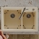 preview thumbnail 49 of 59, Karran 33" Top Mount Large/Small Bowl Quartz Kitchen Sink Kit - 33" x 22" x 9"