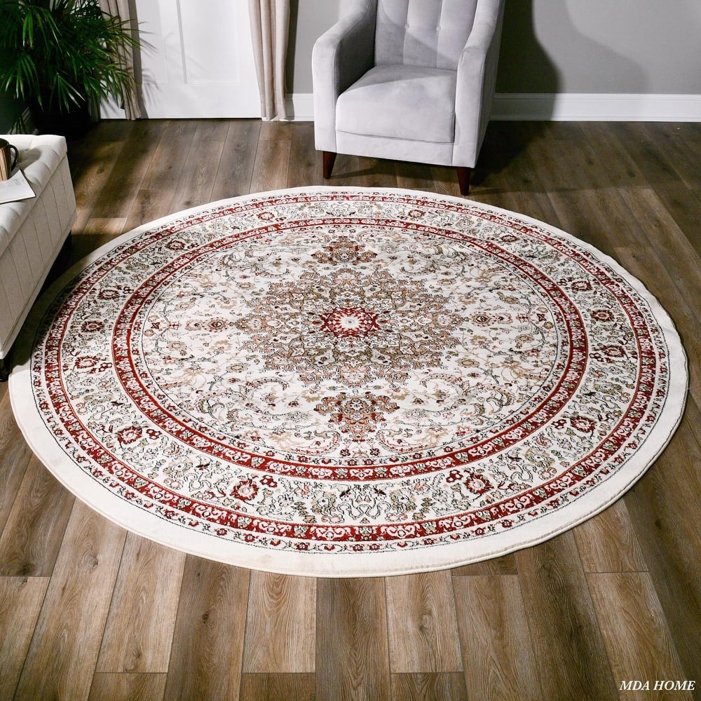 Hollywood Collection Floral Area Rug