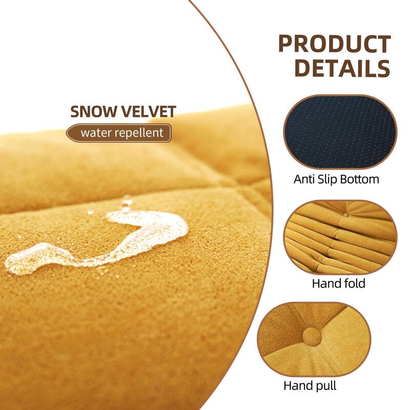 Ergonomic Design Stable Bean Bag Sofa,Armless Floor sofa Bean Bag Chair for Adults Fireside Bean Bag Lounger Memory Foam Chair