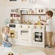 preview thumbnail 4 of 6, Costway Kids Play Kitchen with Stoves, Light, Sound, Faucet, Sink, Ice - See Details