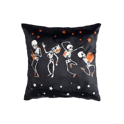 Lush Decor Rocking Skeleton Decorative Pillow Single