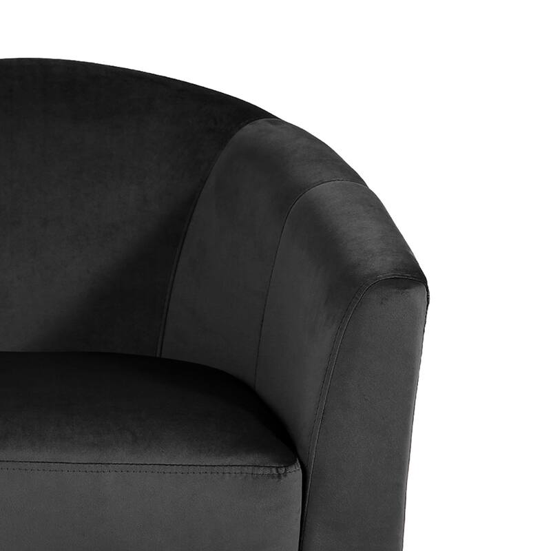 Set of 2 Velvet Swivel Accent Chairs Barrel Chairs with Plush Cushion