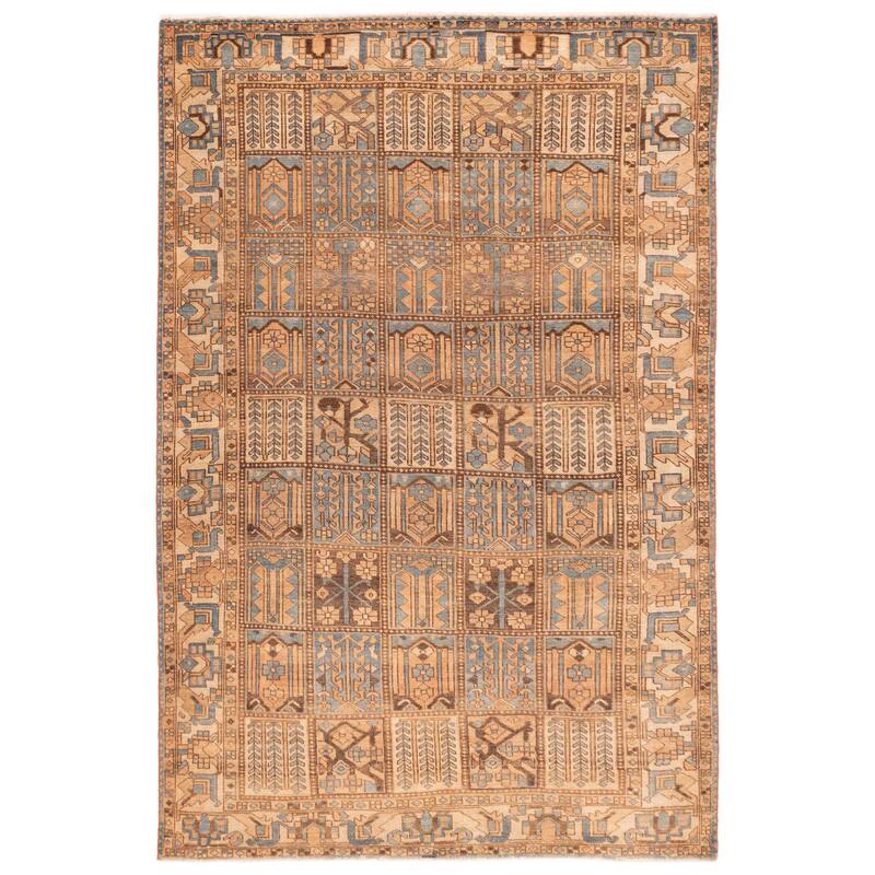 ECARPETGALLERY Hand-knotted Antalya Vintage Copper Wool Rug - 6'8 x 10'0