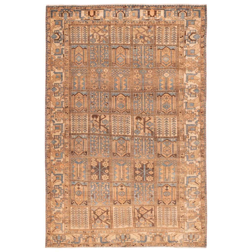 ECARPETGALLERY Hand-knotted Antalya Vintage Copper Wool Rug - 6'8 x 10'0
