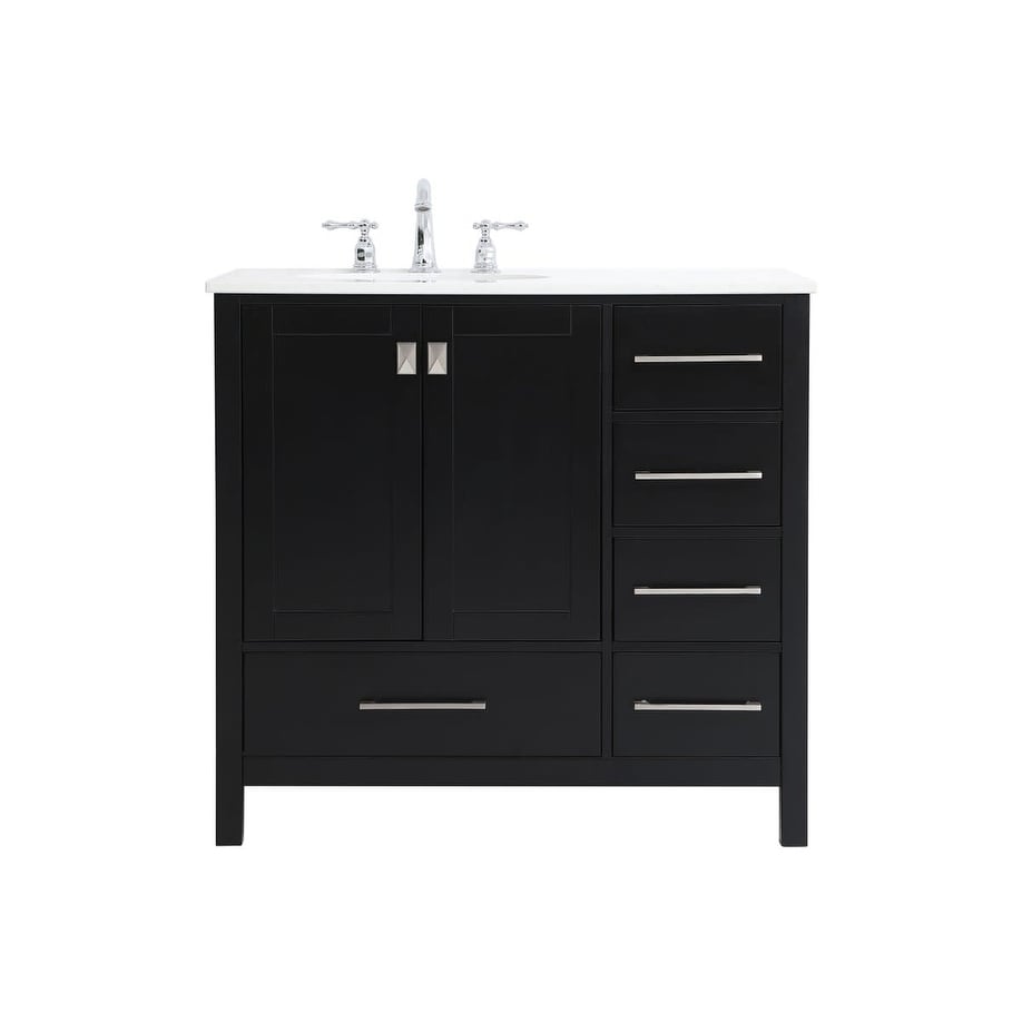 Elegant Lighting VF18836 Irene 36" Free Standing Single Basin Vanity