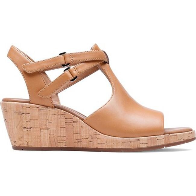 clarks un plaza strap wedge sandal