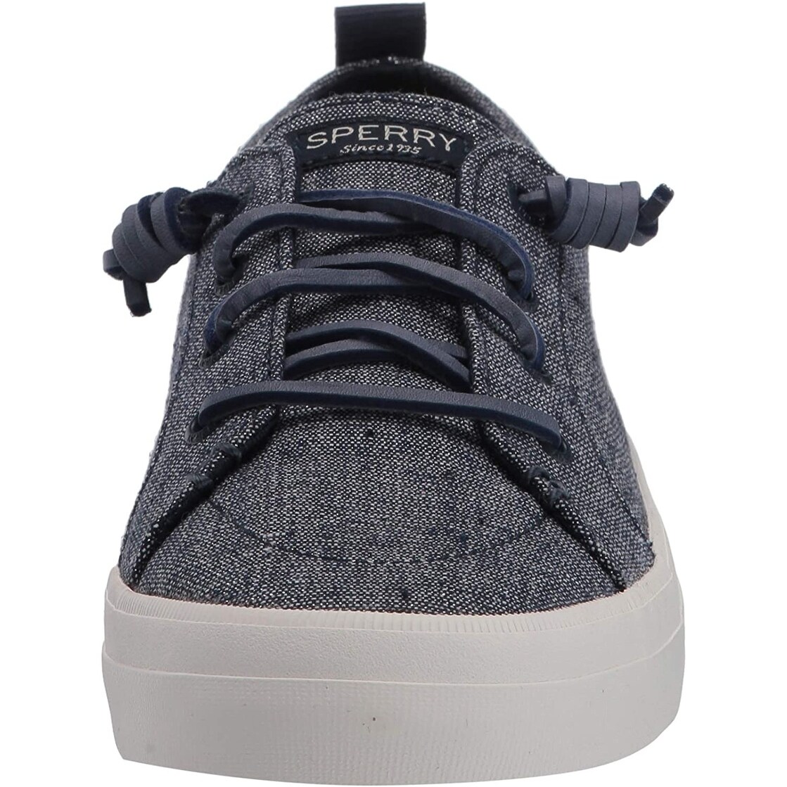 women's crest vibe sparkle stripe linen sneaker