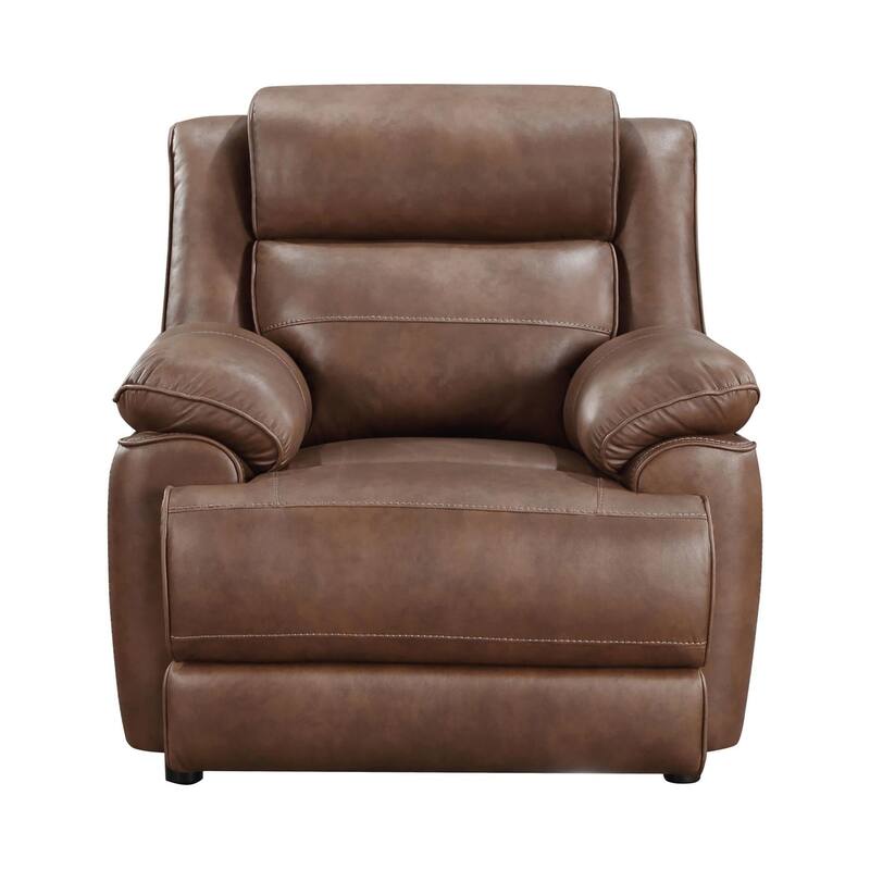 Worthington Dark Brown Padded Arm Accent Chair