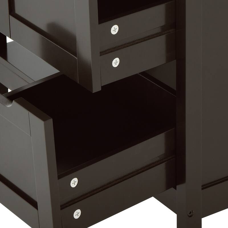 Kitchen Island Cart with Storage, Rolling Kitchen Island e on Wheels with Worktop