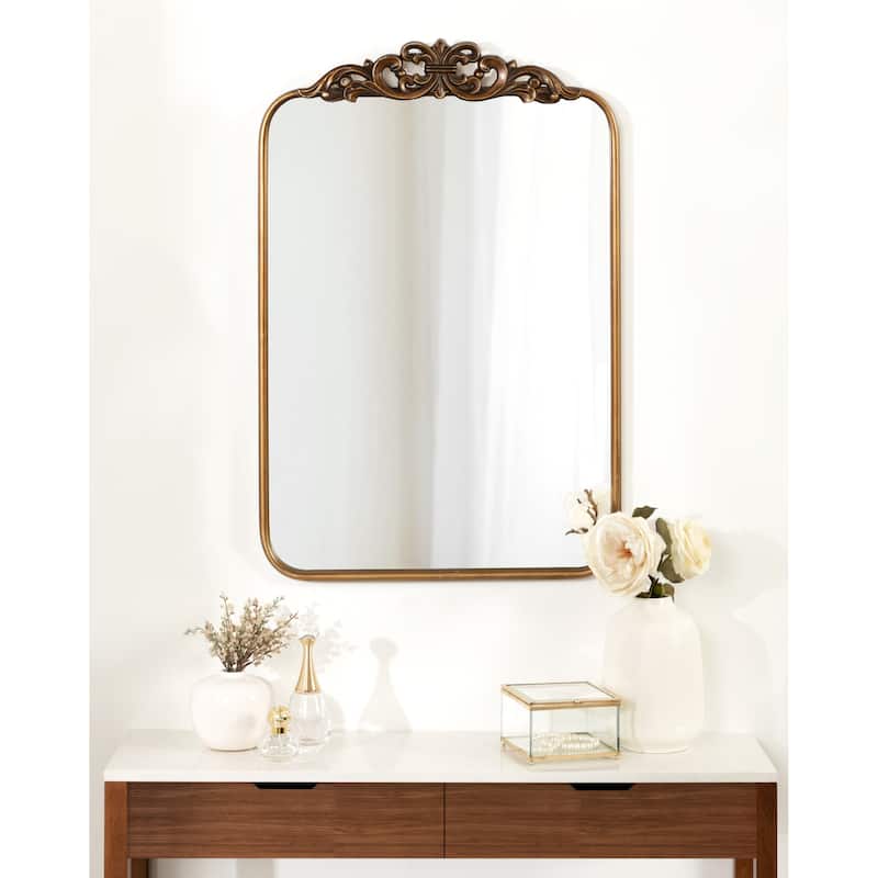 Kate and Laurel Laubry Ornate Framed Wall Mirror